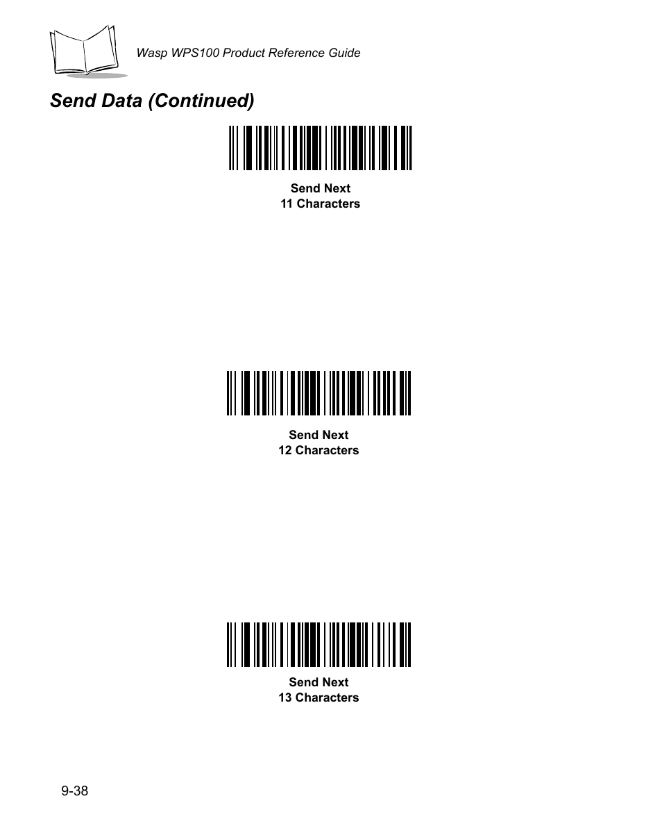Send data (continued) | Wasp Bar Code WPS100 User Manual | Page 256 / 466