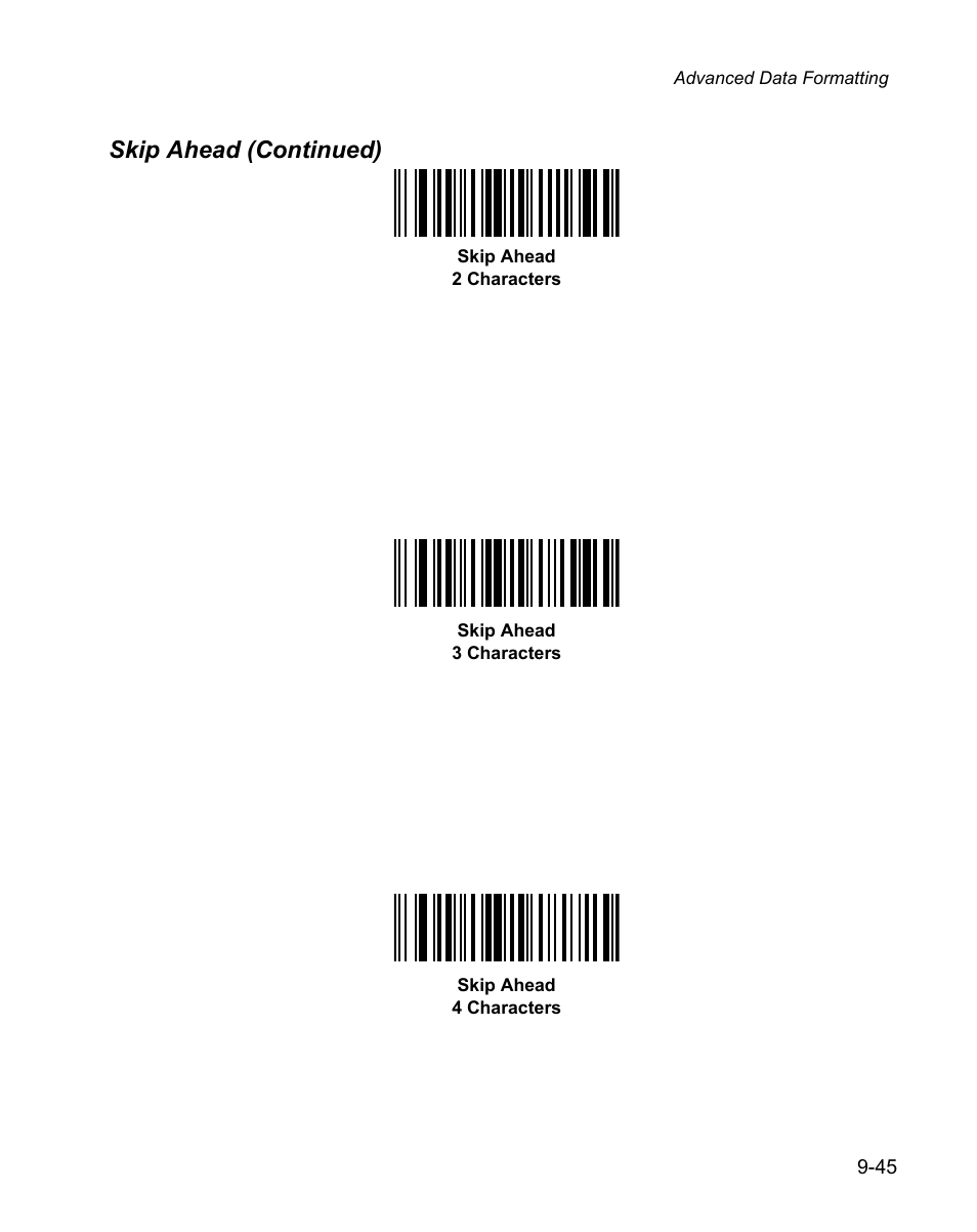 Skip ahead (continued) | Wasp Bar Code WPS100 User Manual | Page 263 / 466