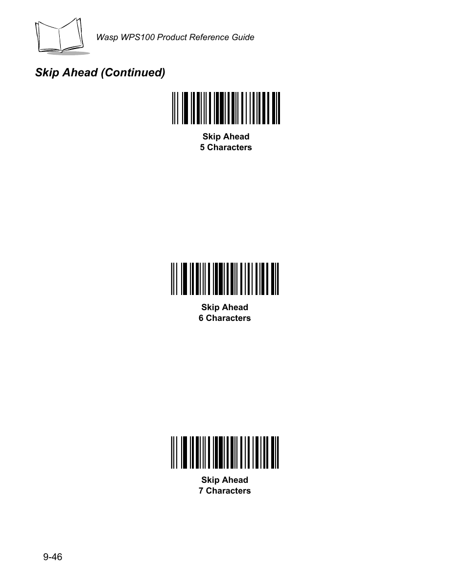 Skip ahead (continued) | Wasp Bar Code WPS100 User Manual | Page 264 / 466