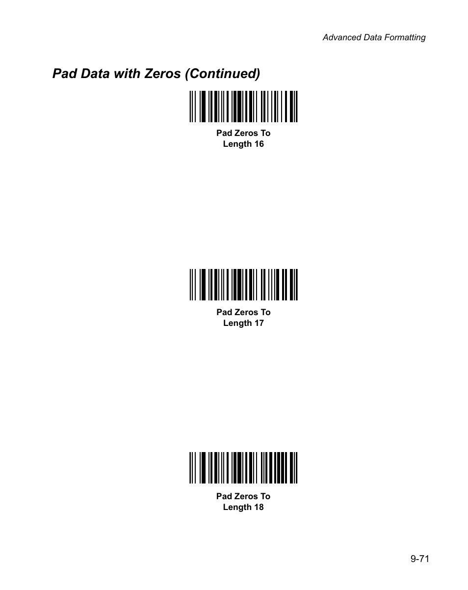 Pad data with zeros (continued) | Wasp Bar Code WPS100 User Manual | Page 289 / 466