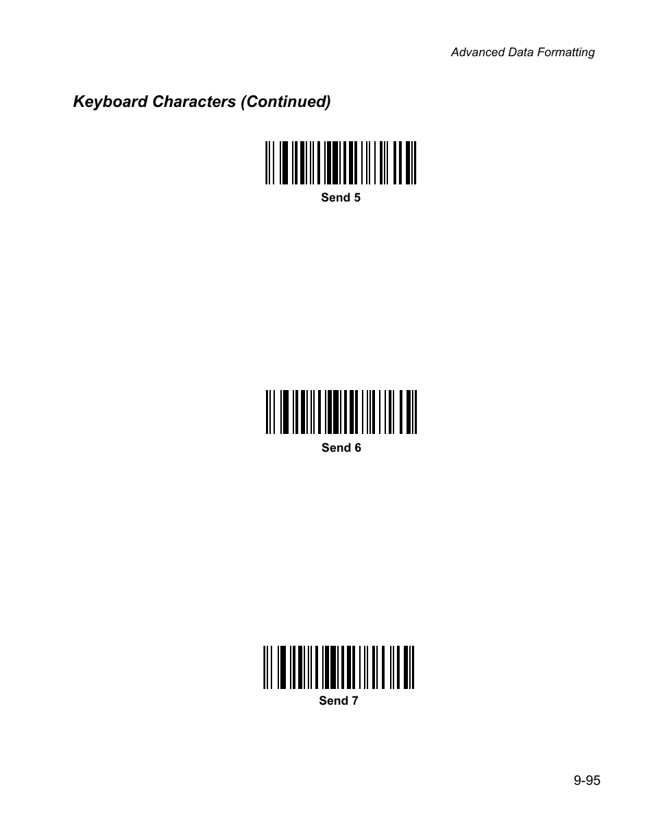 Keyboard characters (continued) | Wasp Bar Code WPS100 User Manual | Page 313 / 466