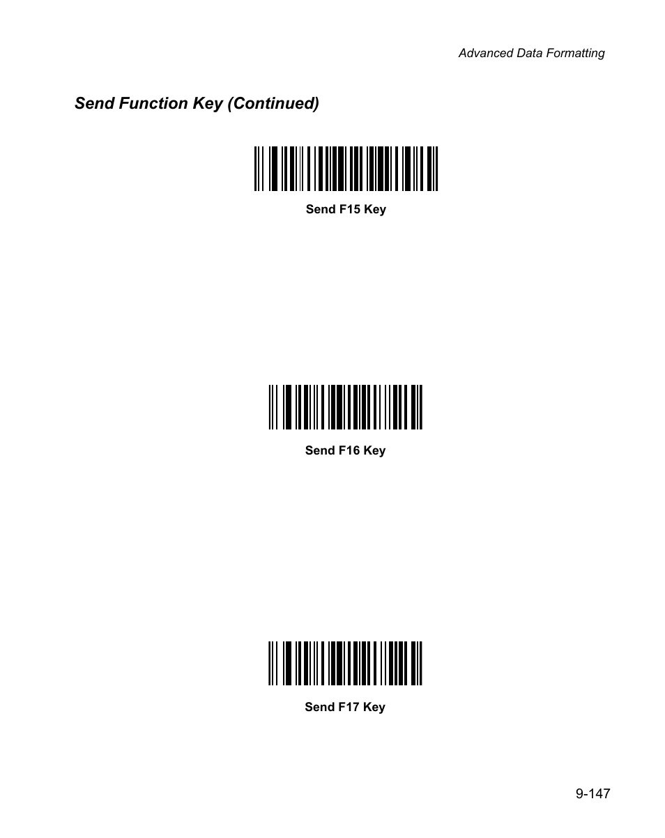 Send function key (continued) | Wasp Bar Code WPS100 User Manual | Page 365 / 466