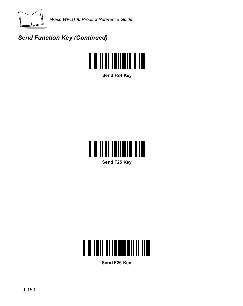 Send function key (continued) | Wasp Bar Code WPS100 User Manual | Page 368 / 466