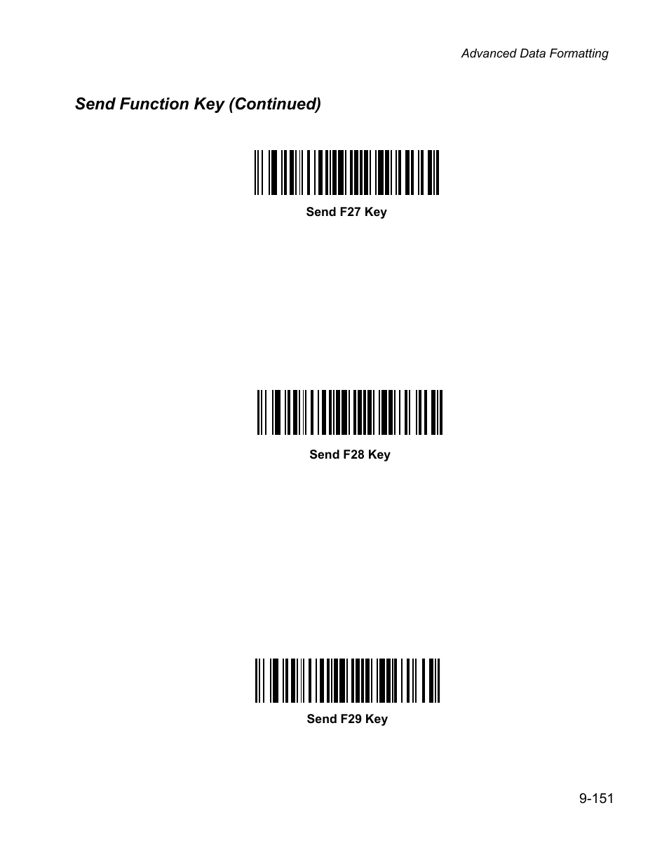 Send function key (continued) | Wasp Bar Code WPS100 User Manual | Page 369 / 466