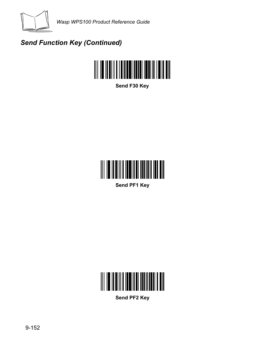 Send function key (continued) | Wasp Bar Code WPS100 User Manual | Page 370 / 466