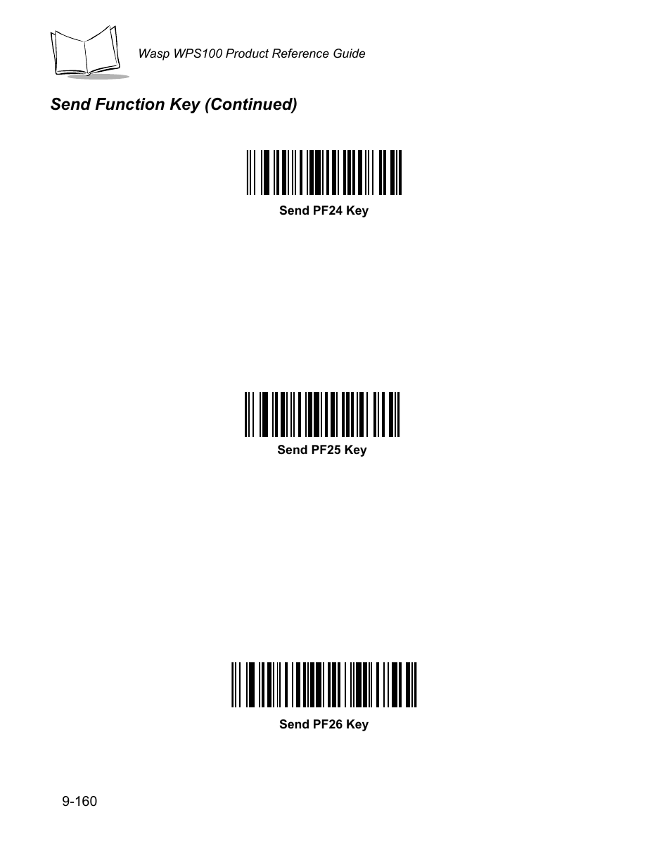 Send function key (continued) | Wasp Bar Code WPS100 User Manual | Page 378 / 466