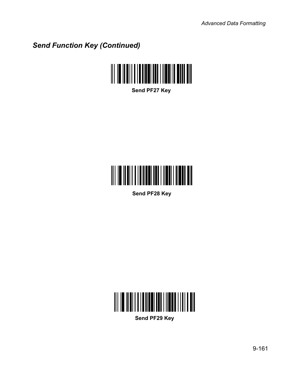 Send function key (continued) | Wasp Bar Code WPS100 User Manual | Page 379 / 466