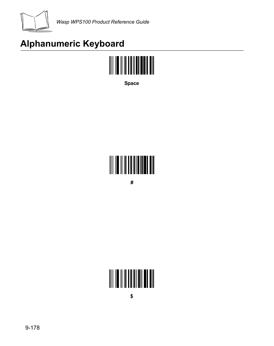 Alphanumeric keyboard, Alphanumeric keyboard -178, Om the | From the, If the char | Wasp Bar Code WPS100 User Manual | Page 396 / 466