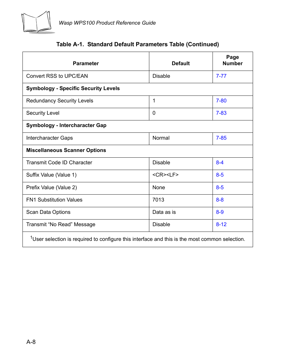 Wasp Bar Code WPS100 User Manual | Page 436 / 466