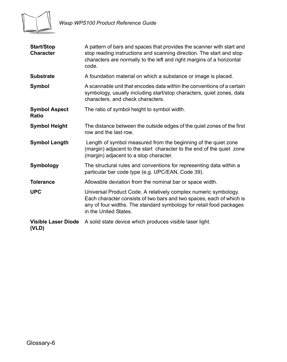 Wasp Bar Code WPS100 User Manual | Page 460 / 466