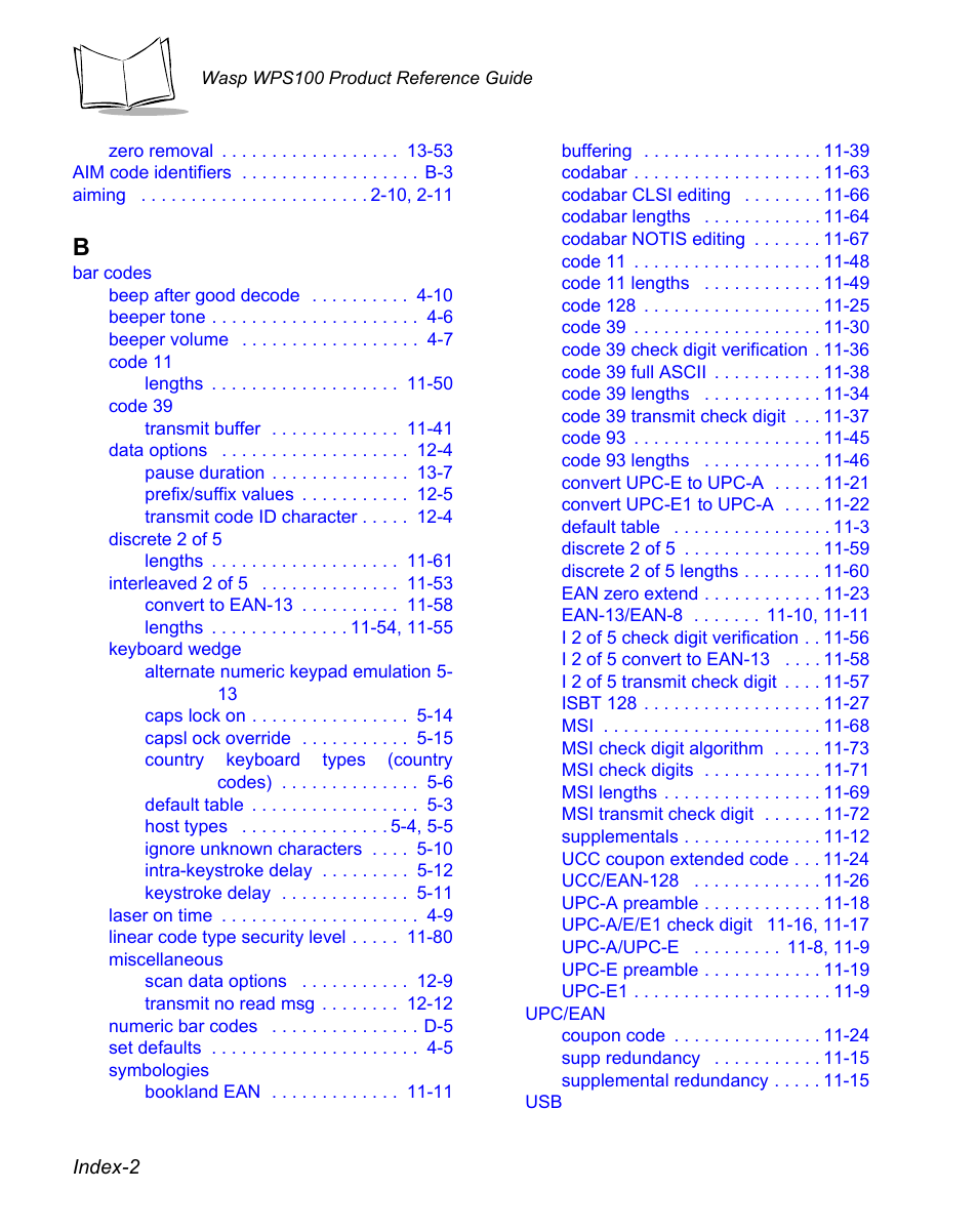 Wasp Bar Code WPS100 User Manual | Page 462 / 466