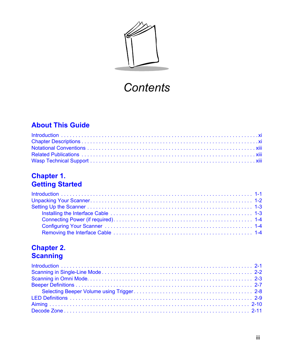 Wasp Bar Code WPS100 User Manual | Page 5 / 466