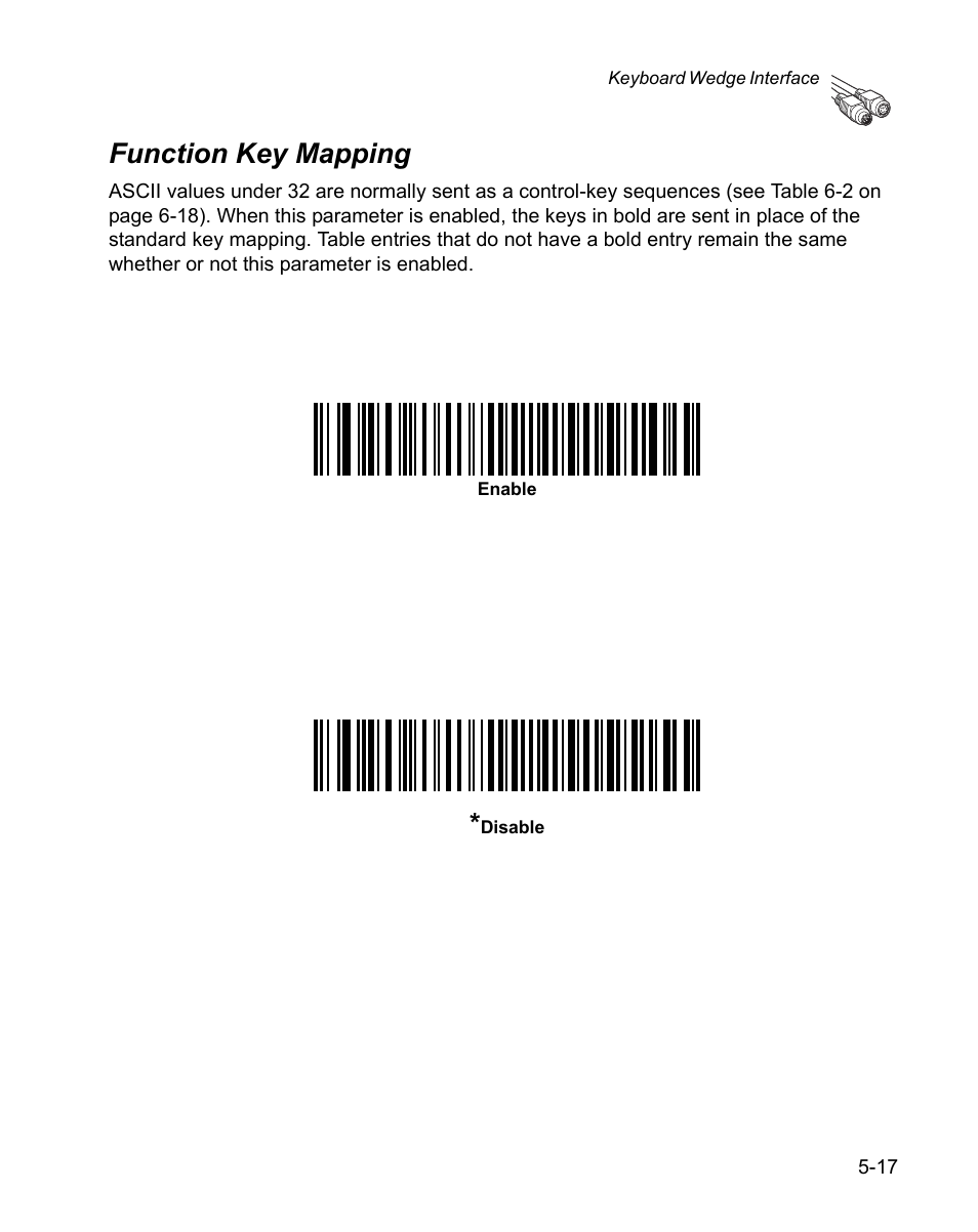 Function key mapping, Function key mapping -17 | Wasp Bar Code WPS100 User Manual | Page 75 / 466