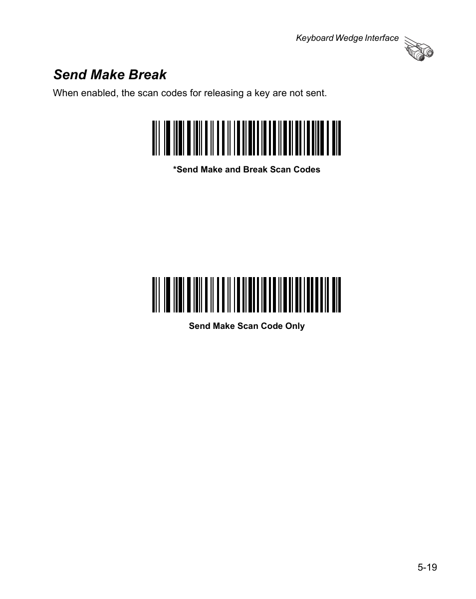 Send make break, Send make break -19 | Wasp Bar Code WPS100 User Manual | Page 77 / 466