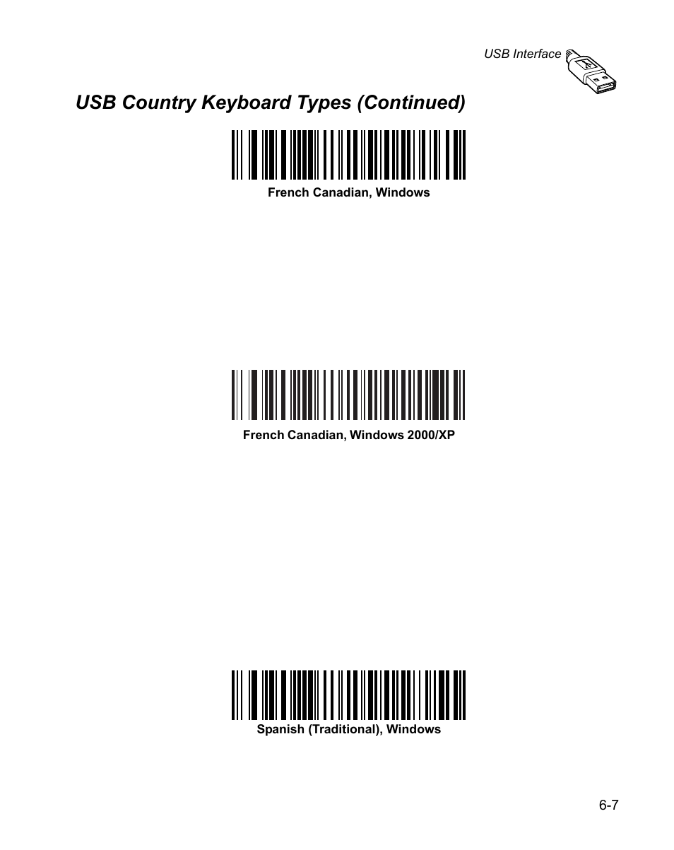 Usb country keyboard types (continued) | Wasp Bar Code WPS100 User Manual | Page 99 / 466