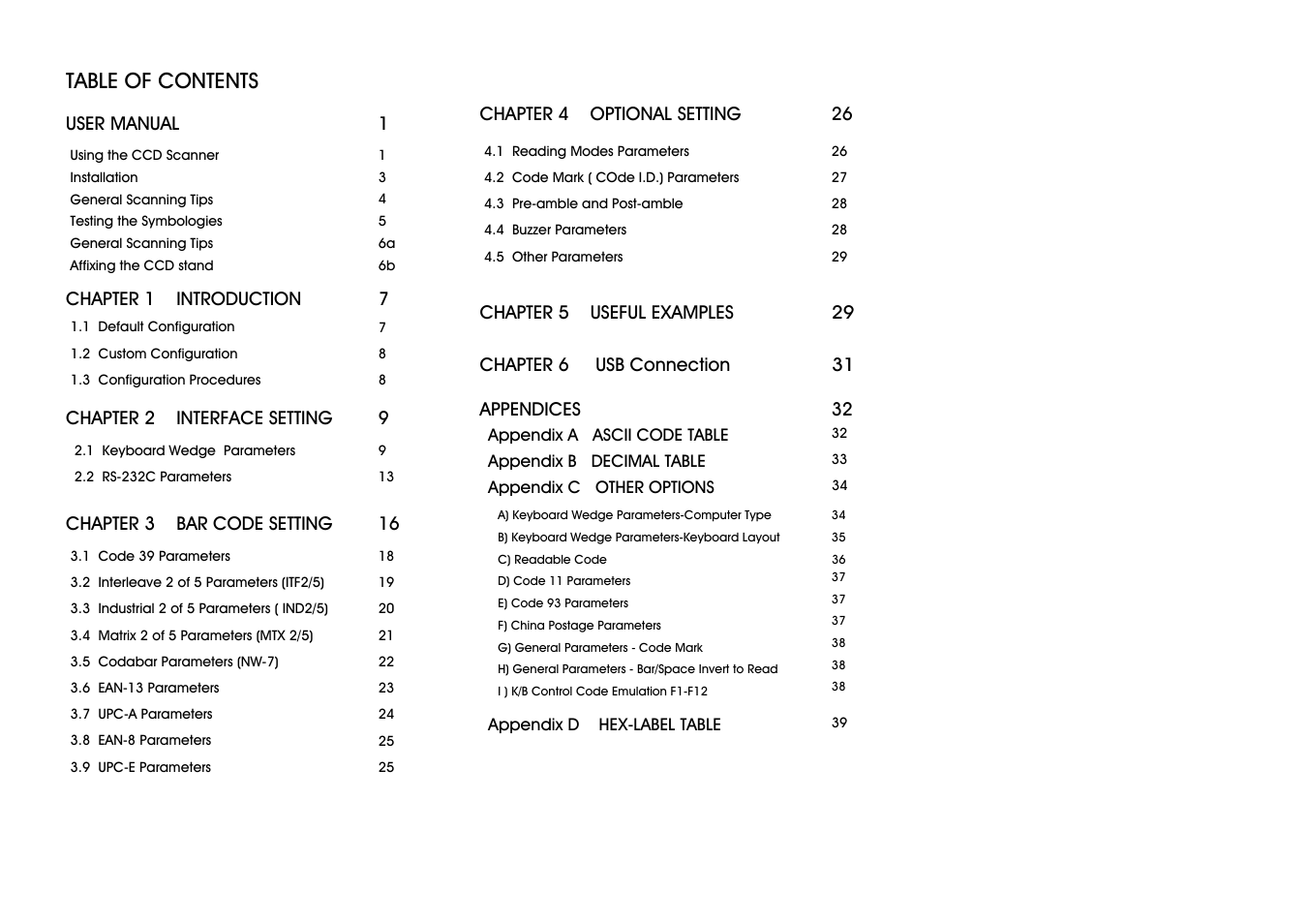 Wasp Bar Code CCD - 80SIR User Manual | Page 3 / 24