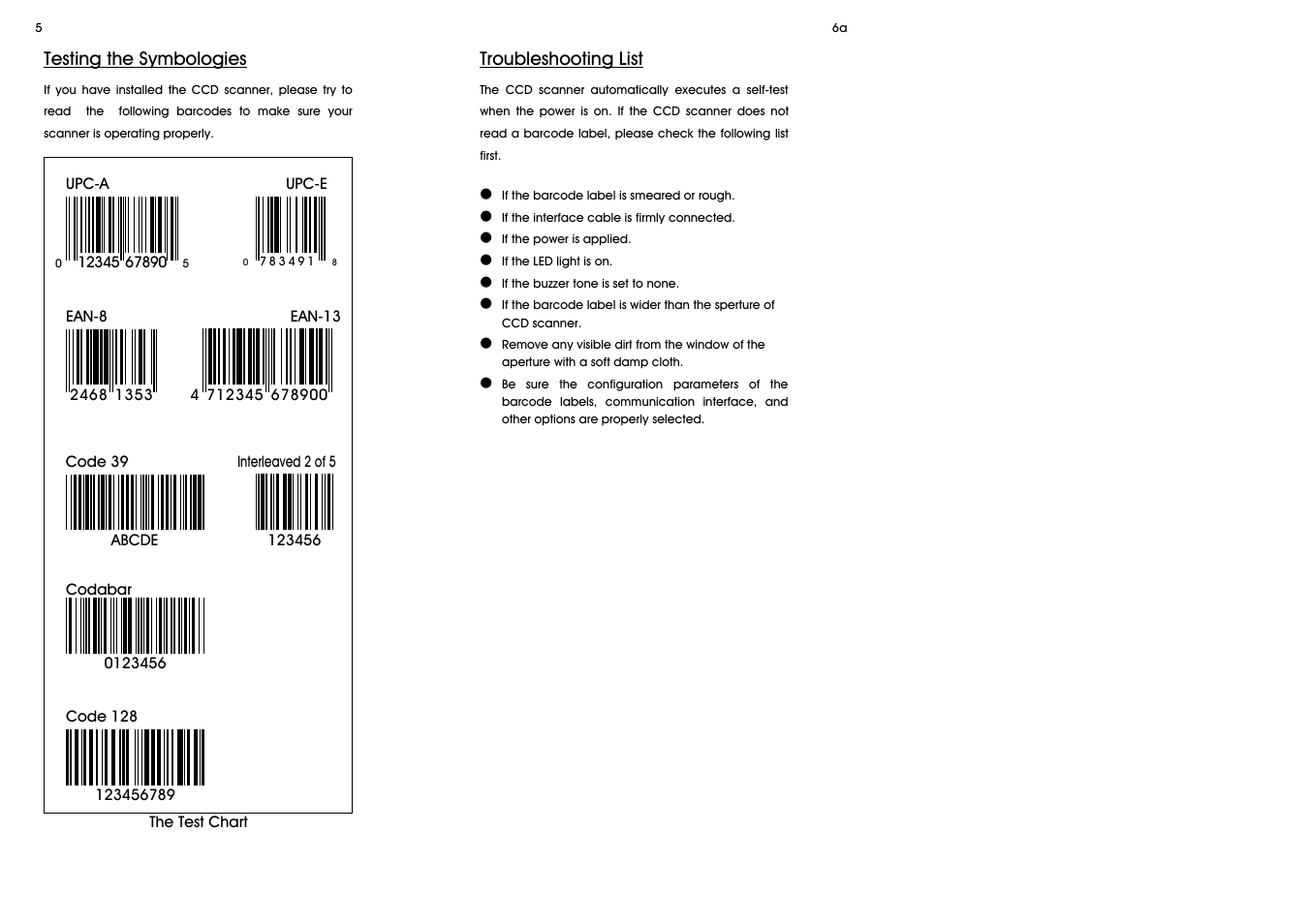 Wasp Bar Code CCD - 80SIR User Manual | Page 6 / 24