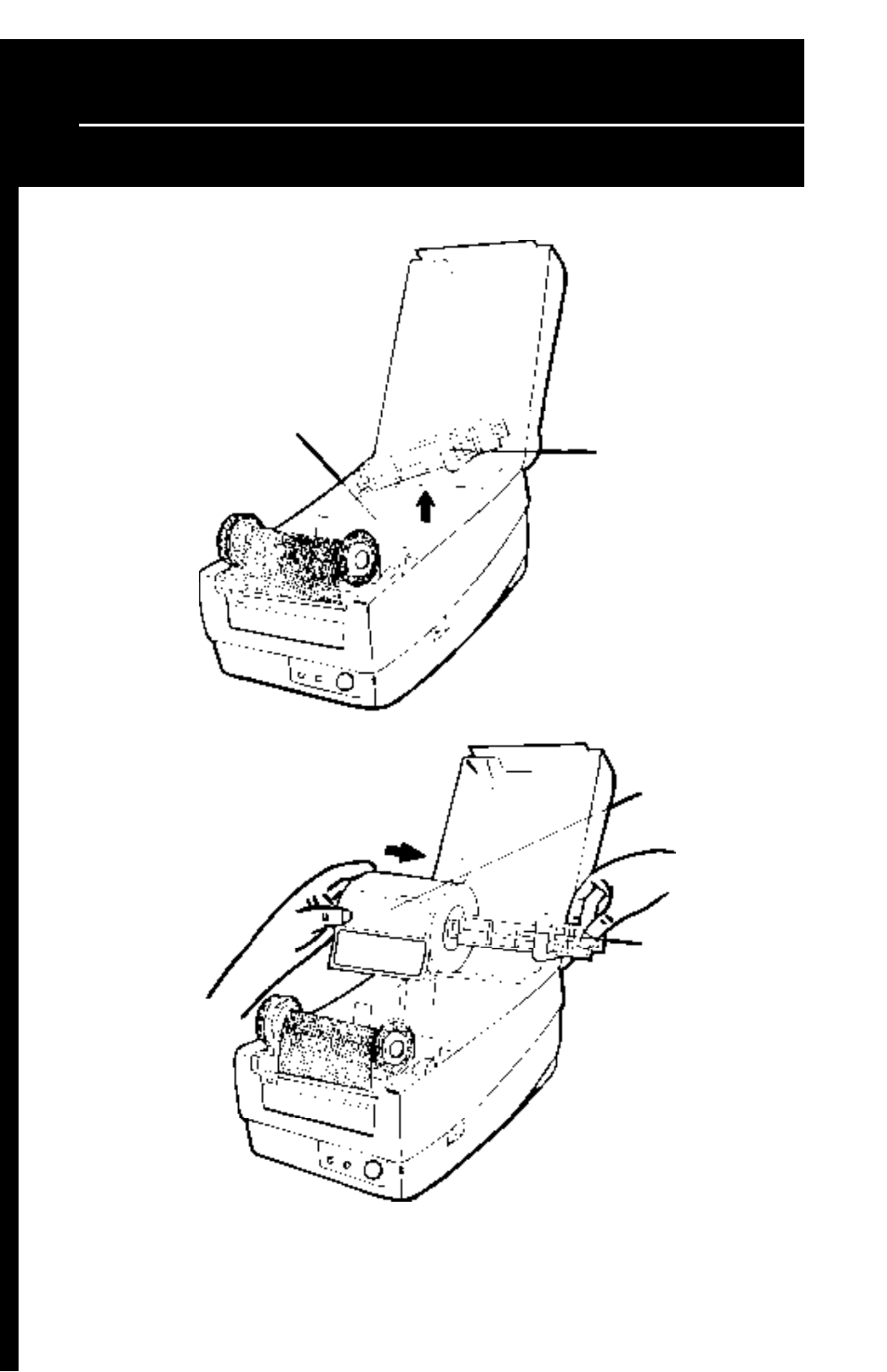 Quick setup guide, Loading the media | Wasp Bar Code W-300 User Manual | Page 14 / 32