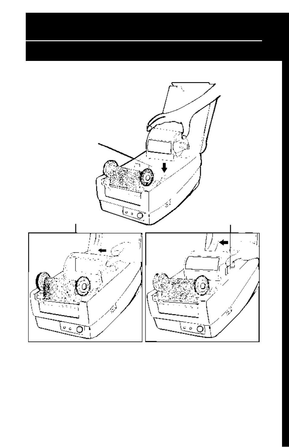 Quick setup guide, Loading the media | Wasp Bar Code W-300 User Manual | Page 15 / 32