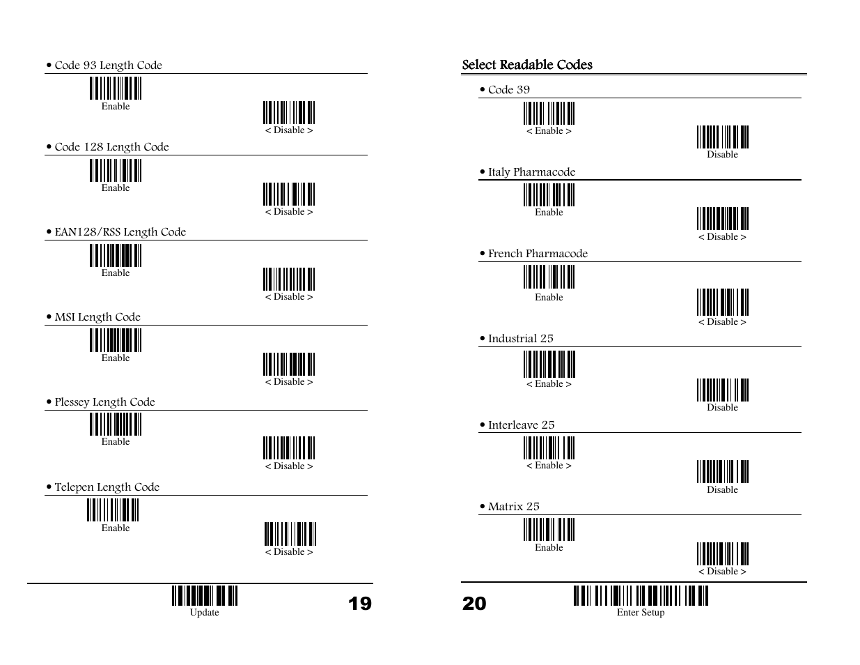 Select readable codes | Wasp Bar Code WWS850 User Manual | Page 12 / 30