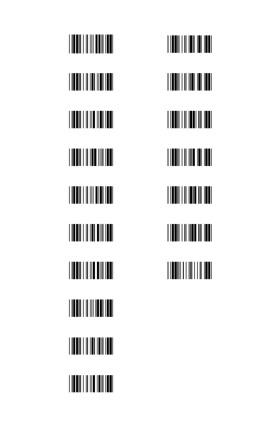 Back cover bar codes | Wasp Bar Code WLP 4170 CCD User Manual | Page 40 / 40