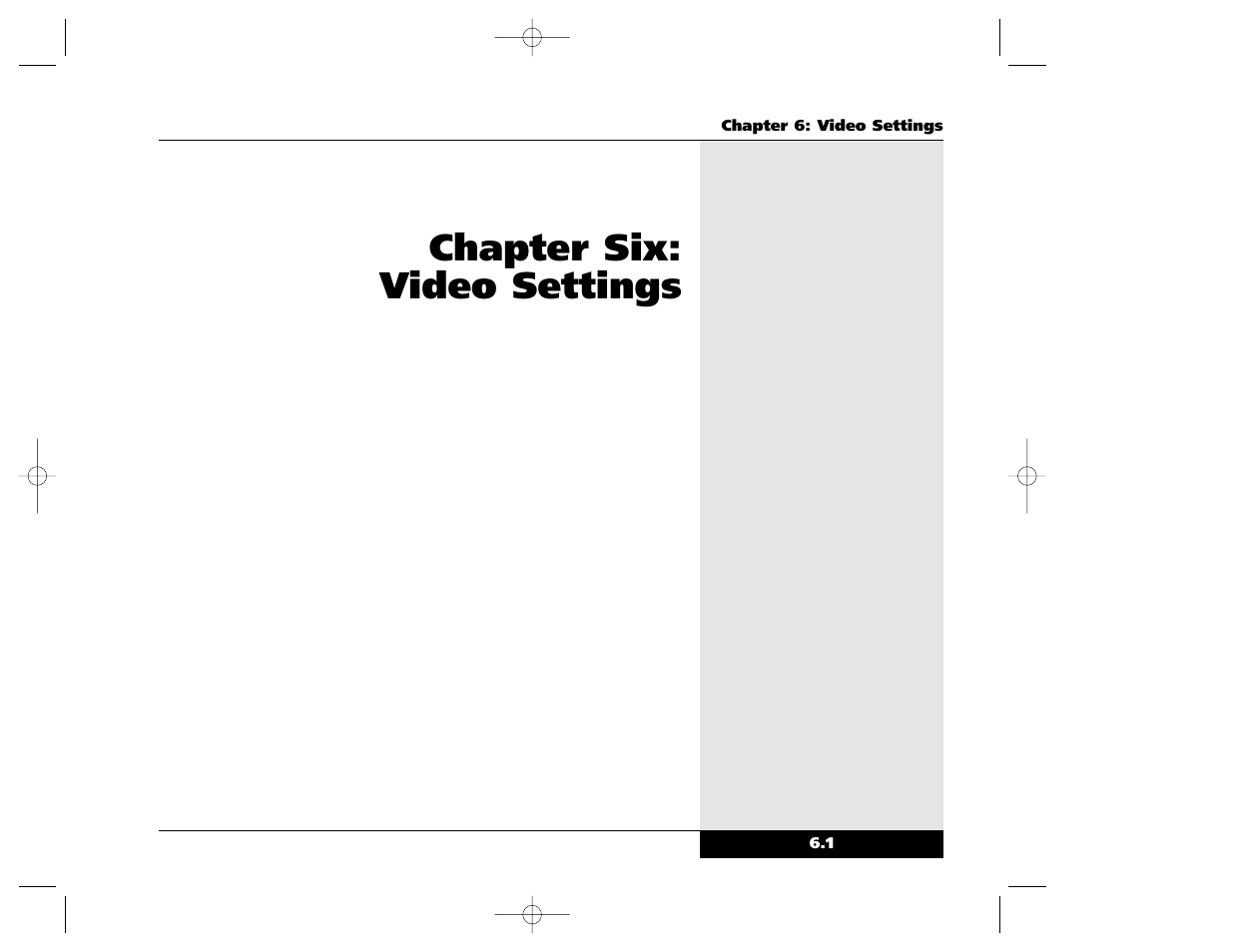 Chapter six: video settings | Winbook X Series X2 User Manual | Page 101 / 188
