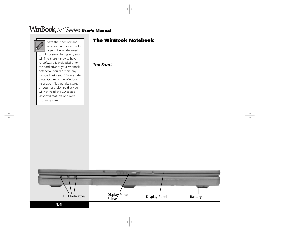 Series | Winbook X Series X2 User Manual | Page 13 / 188