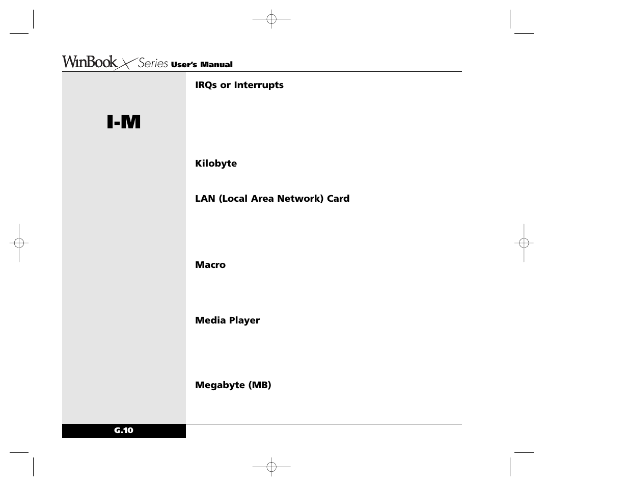 Series | Winbook X Series X2 User Manual | Page 173 / 188