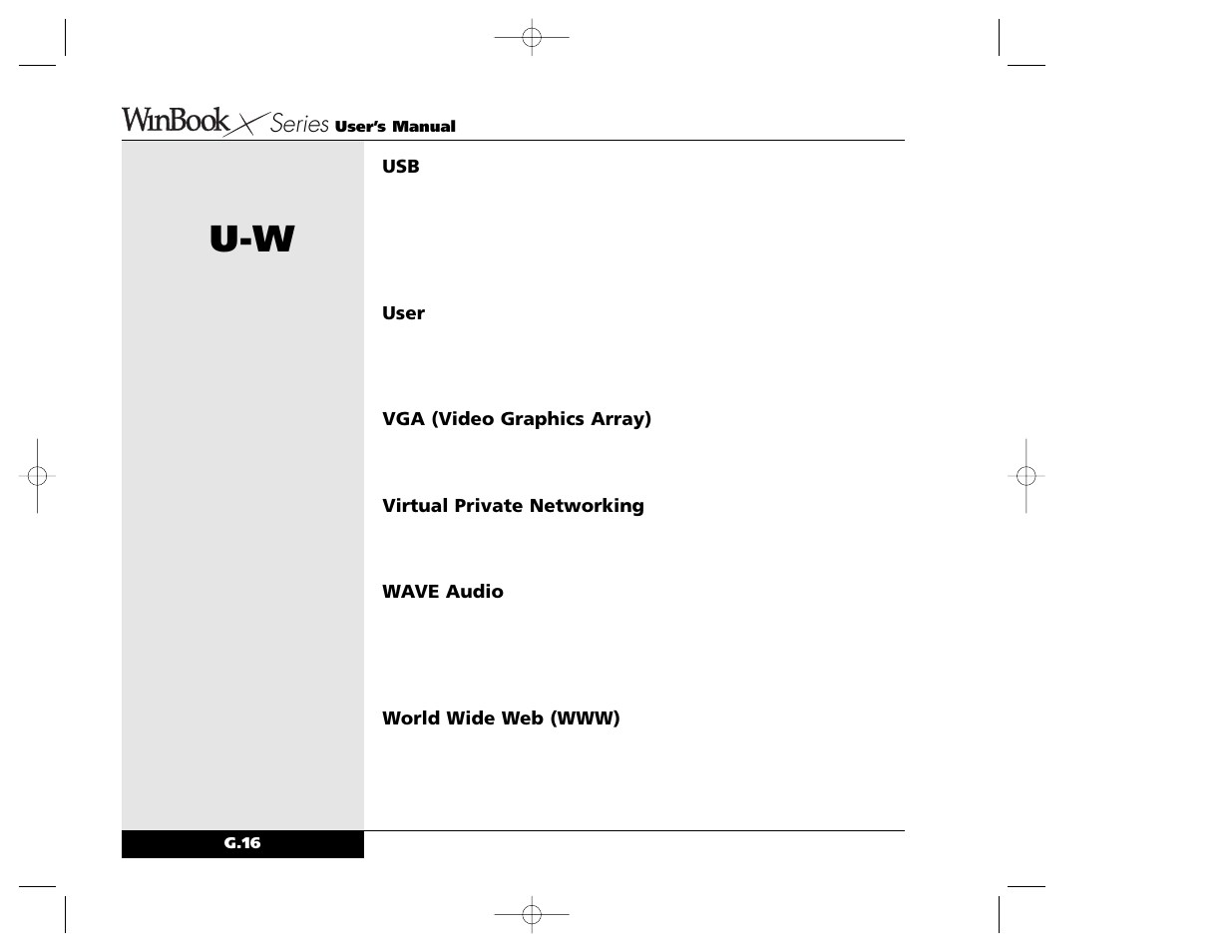 Series | Winbook X Series X2 User Manual | Page 179 / 188