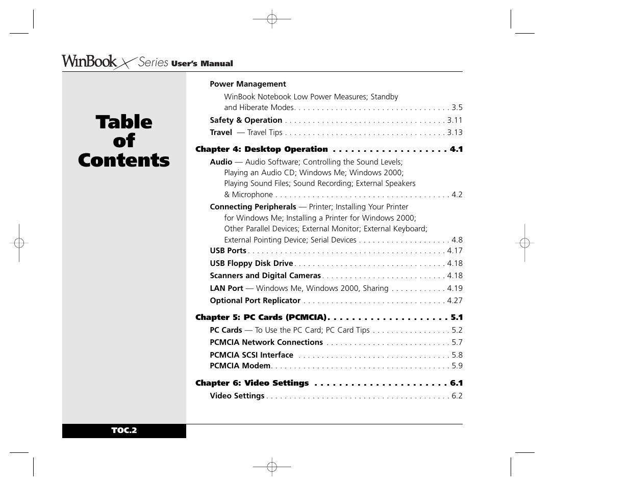 Winbook X Series X2 User Manual | Page 2 / 188