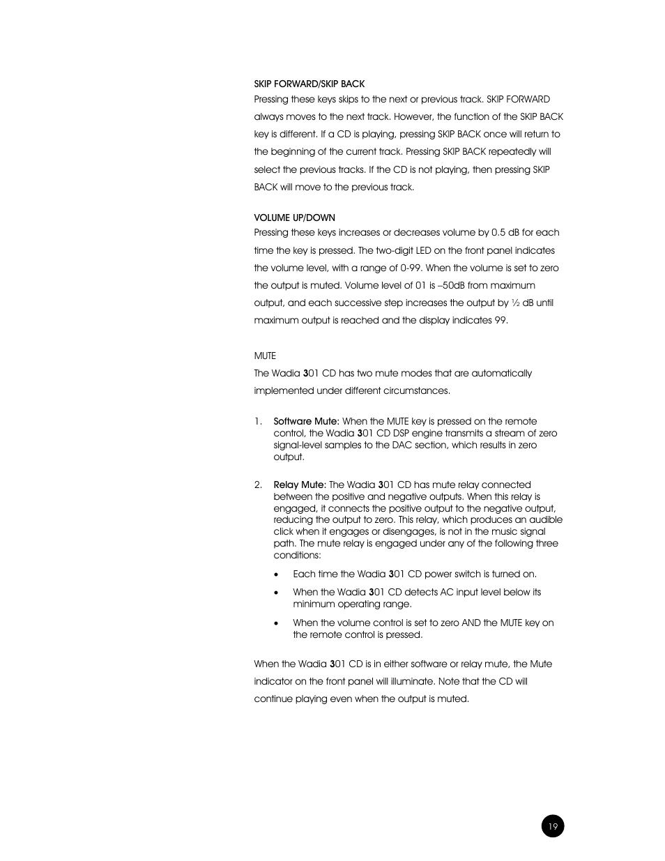 Wadia Digital Wadia 3301 User Manual | Page 19 / 24