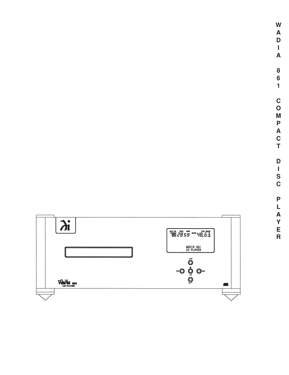 Wadia Digital 861 User Manual | 21 pages