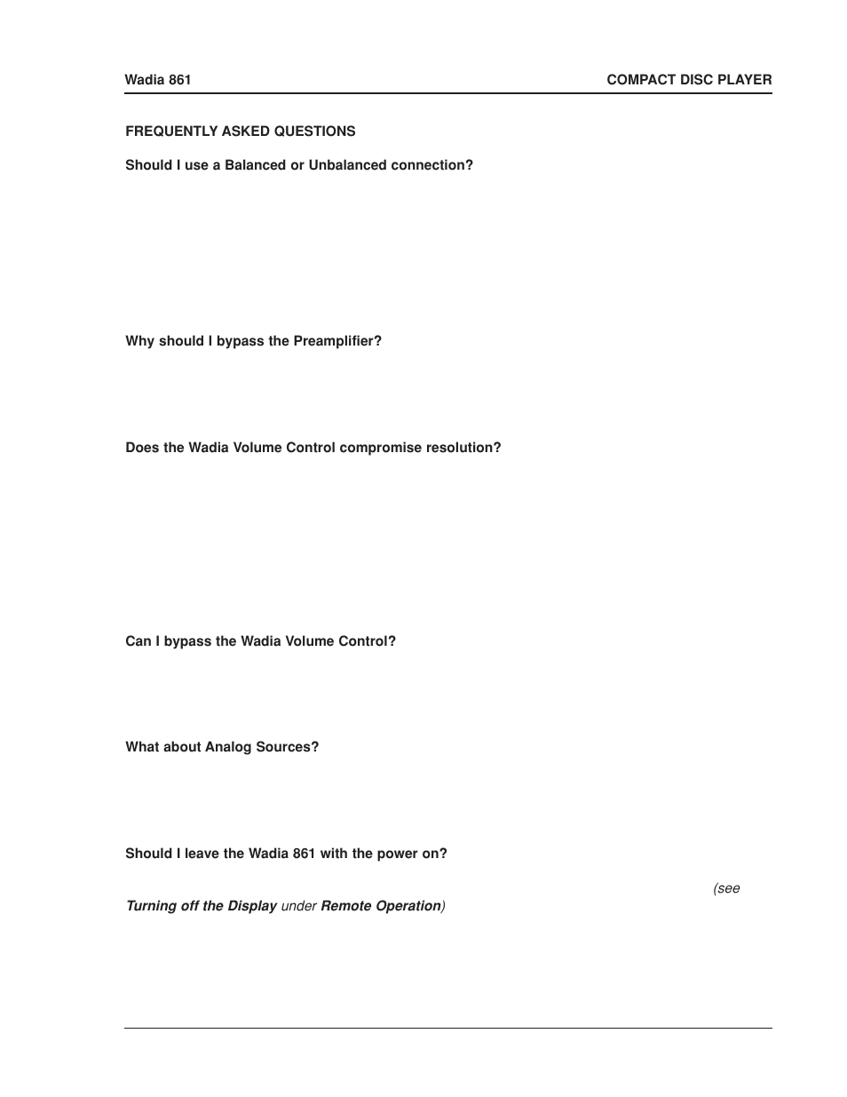 Wadia Digital 861 User Manual | Page 7 / 21