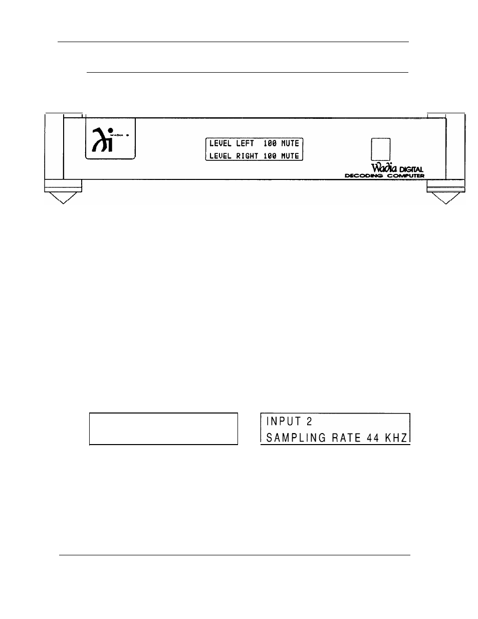 Input 1 no data | Wadia Digital DECODING COMPUTER User Manual | Page 10 / 24