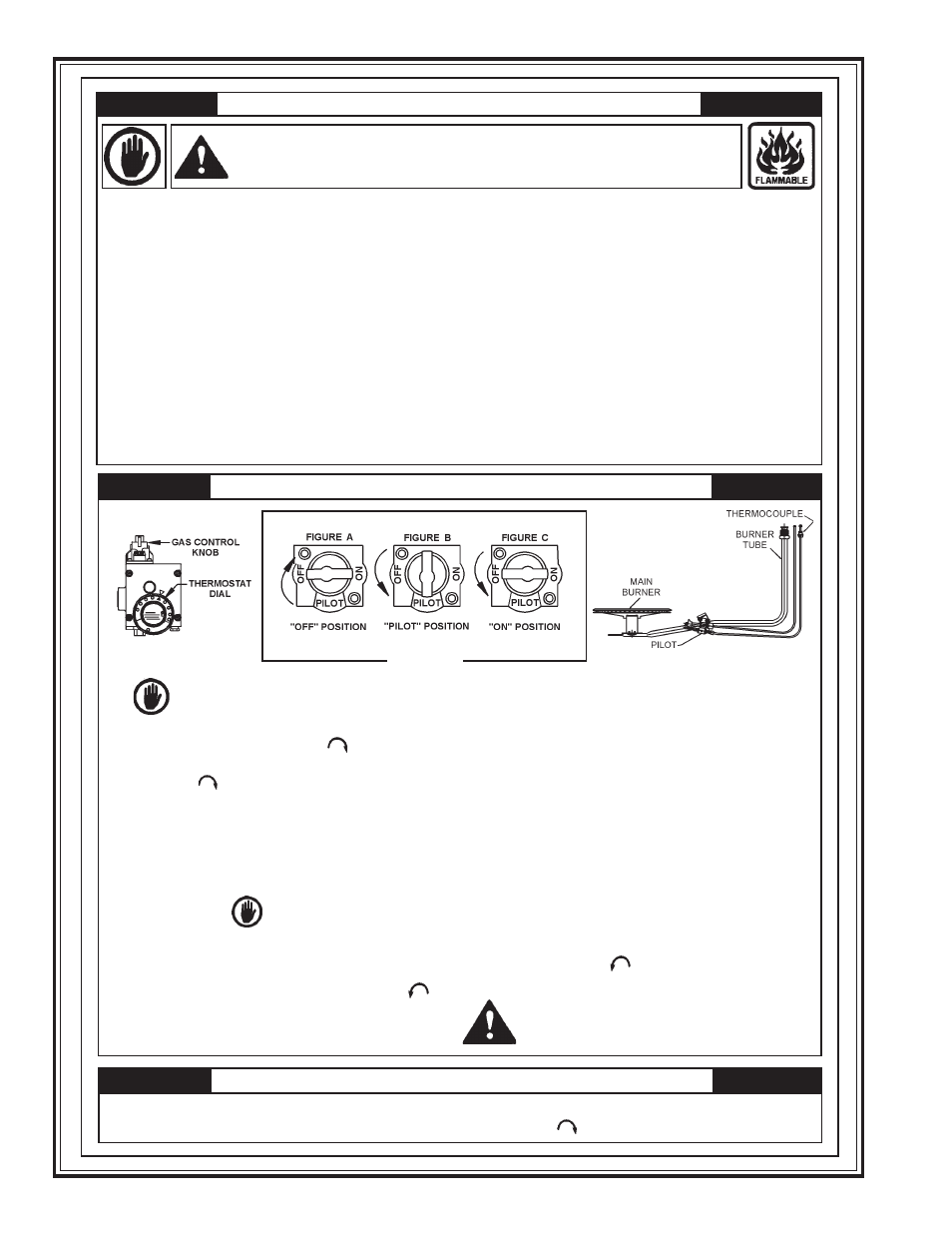 For your safety read before lighting, Lighting instructions to turn off gas to appliance, Warning | Water Heater Innovations 196284-001 User Manual | Page 10 / 20