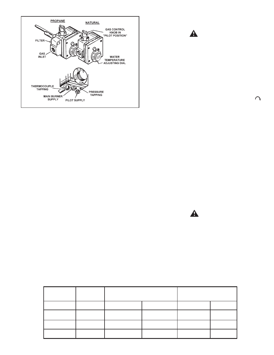 Operation, Gas pressure regulator, Purging | Water Heater Innovations 196284-001 User Manual | Page 9 / 20