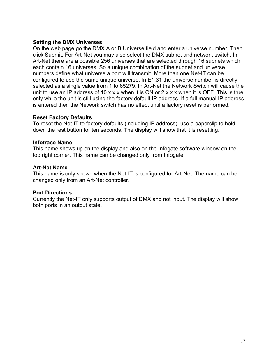 Wybron NET IT PS600 User Manual | Page 17 / 26