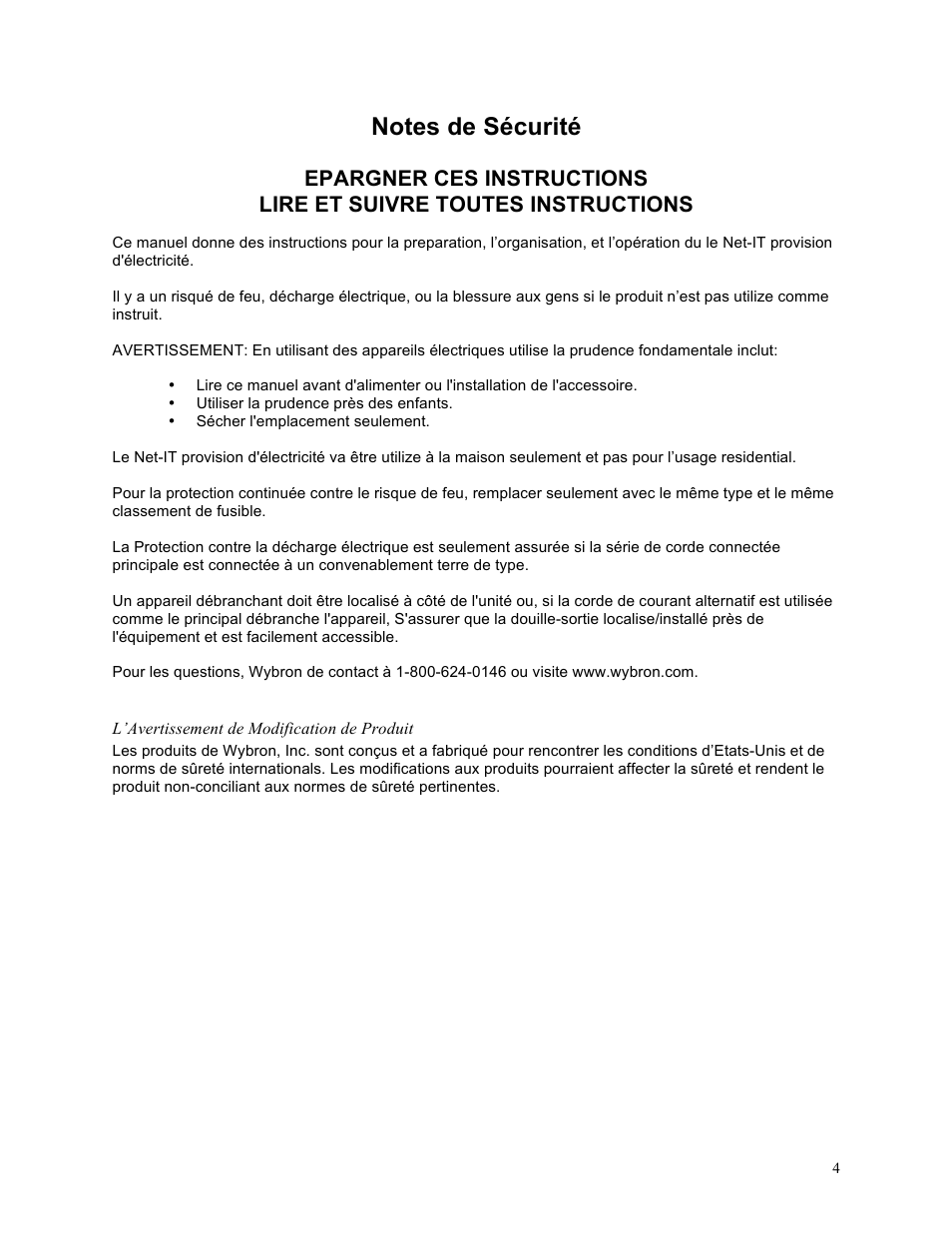 Wybron NET IT PS600 User Manual | Page 4 / 26