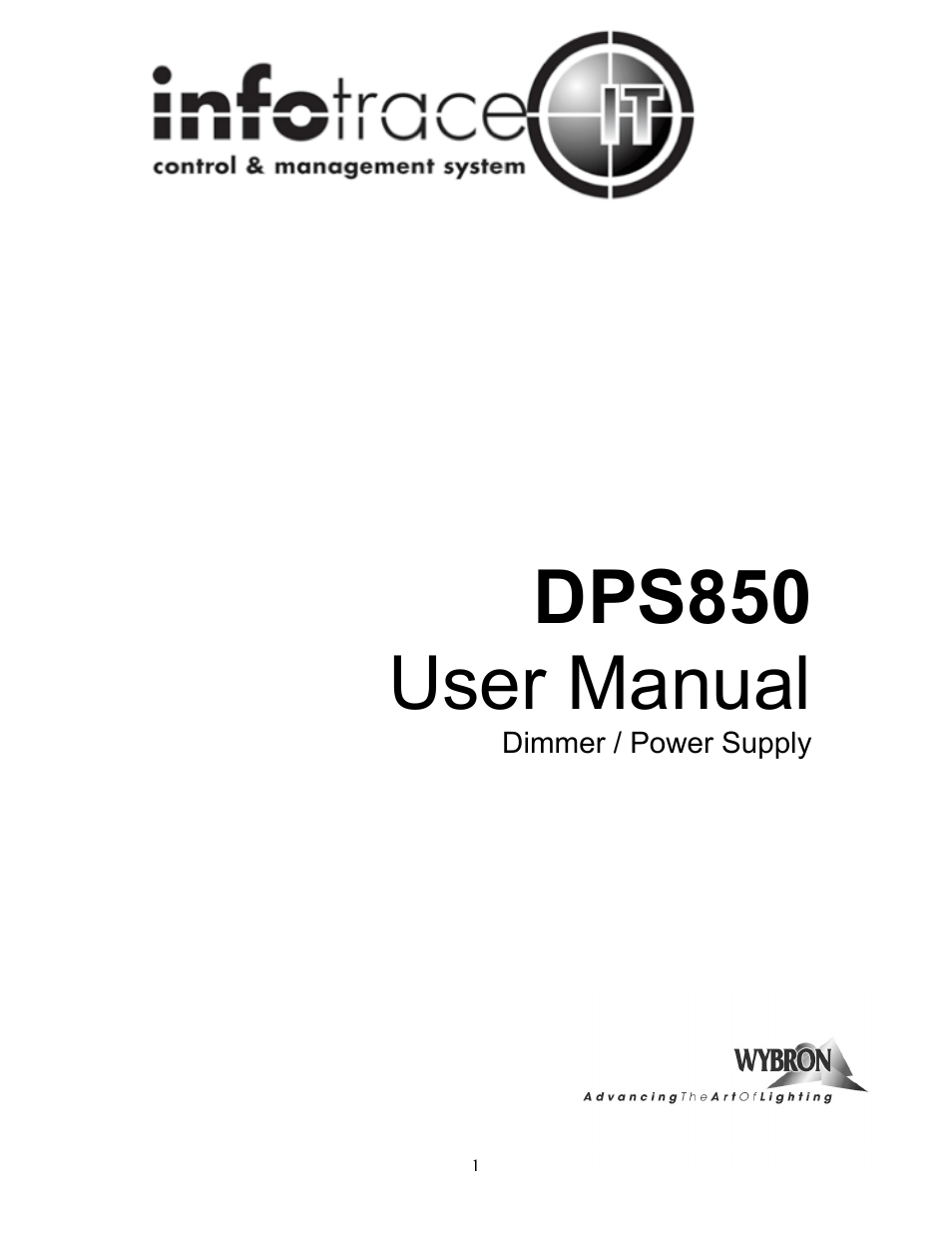 Wybron InfoTrace DPS850 User Manual | 15 pages
