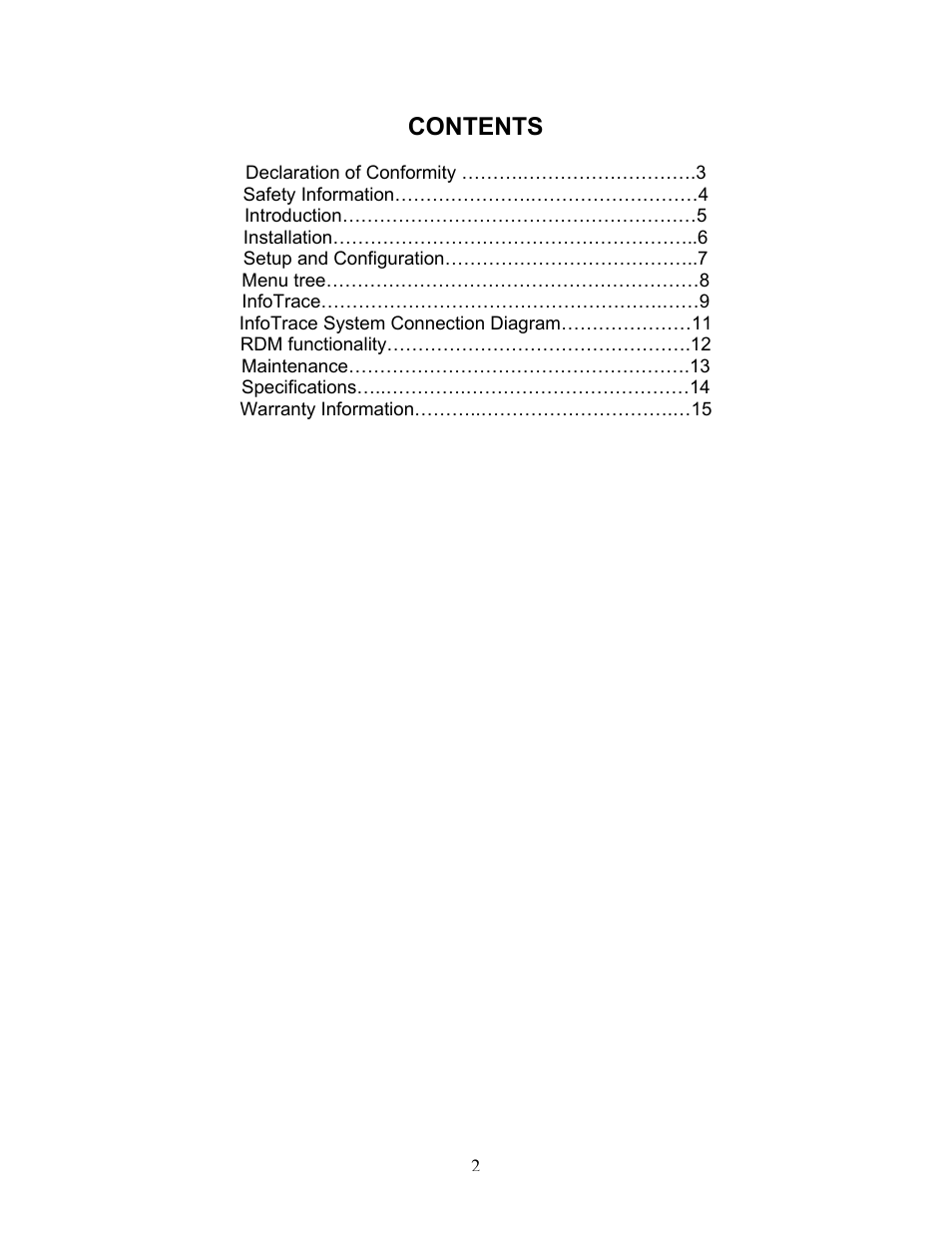 Wybron InfoTrace DPS850 User Manual | Page 2 / 15