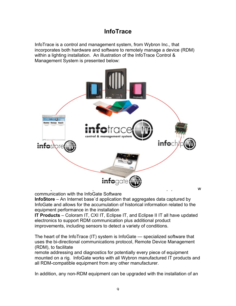 Infotrace | Wybron InfoTrace DPS850 User Manual | Page 9 / 15