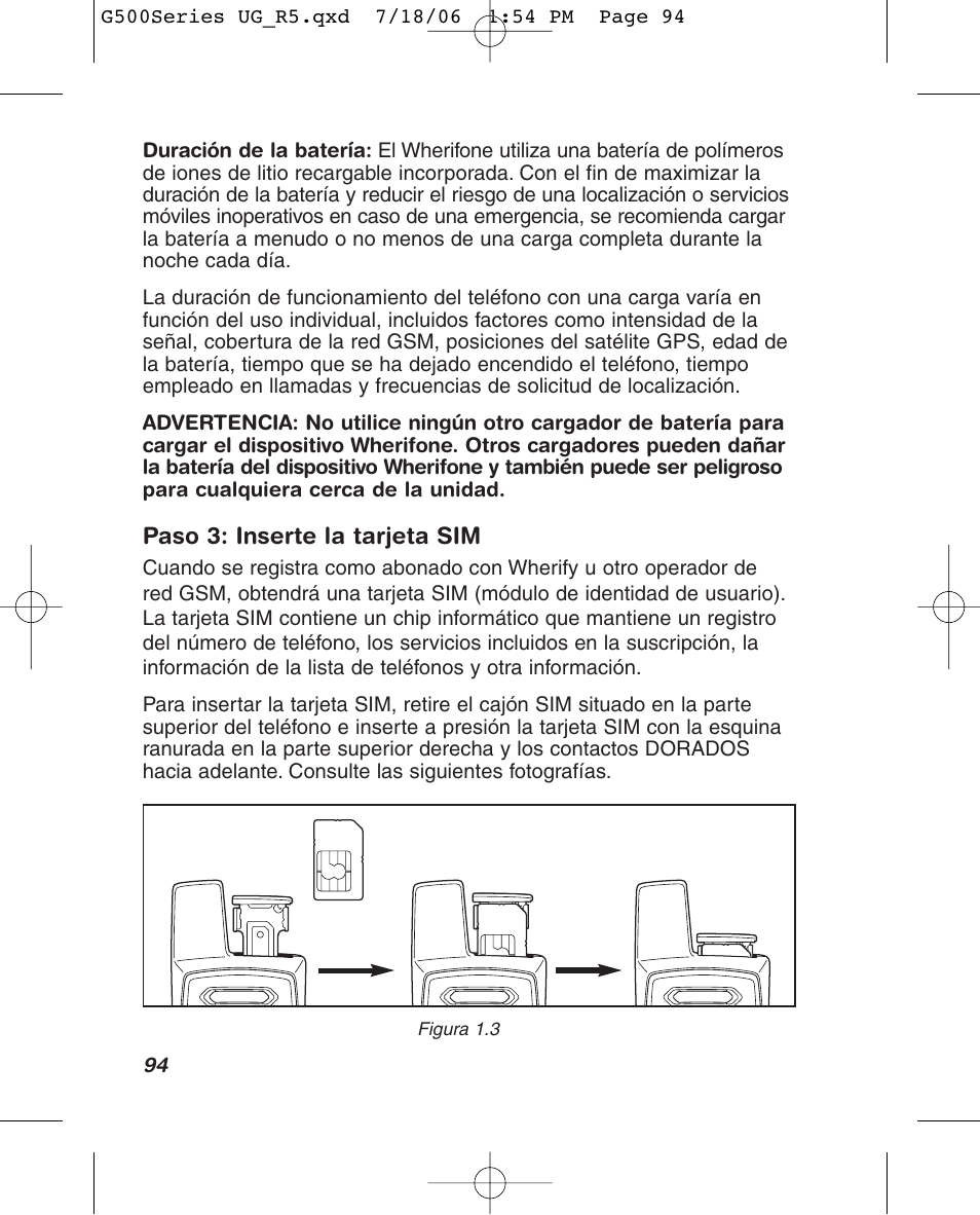 Wherify Wireless Wherifone G500 Series User Manual | Page 112 / 148