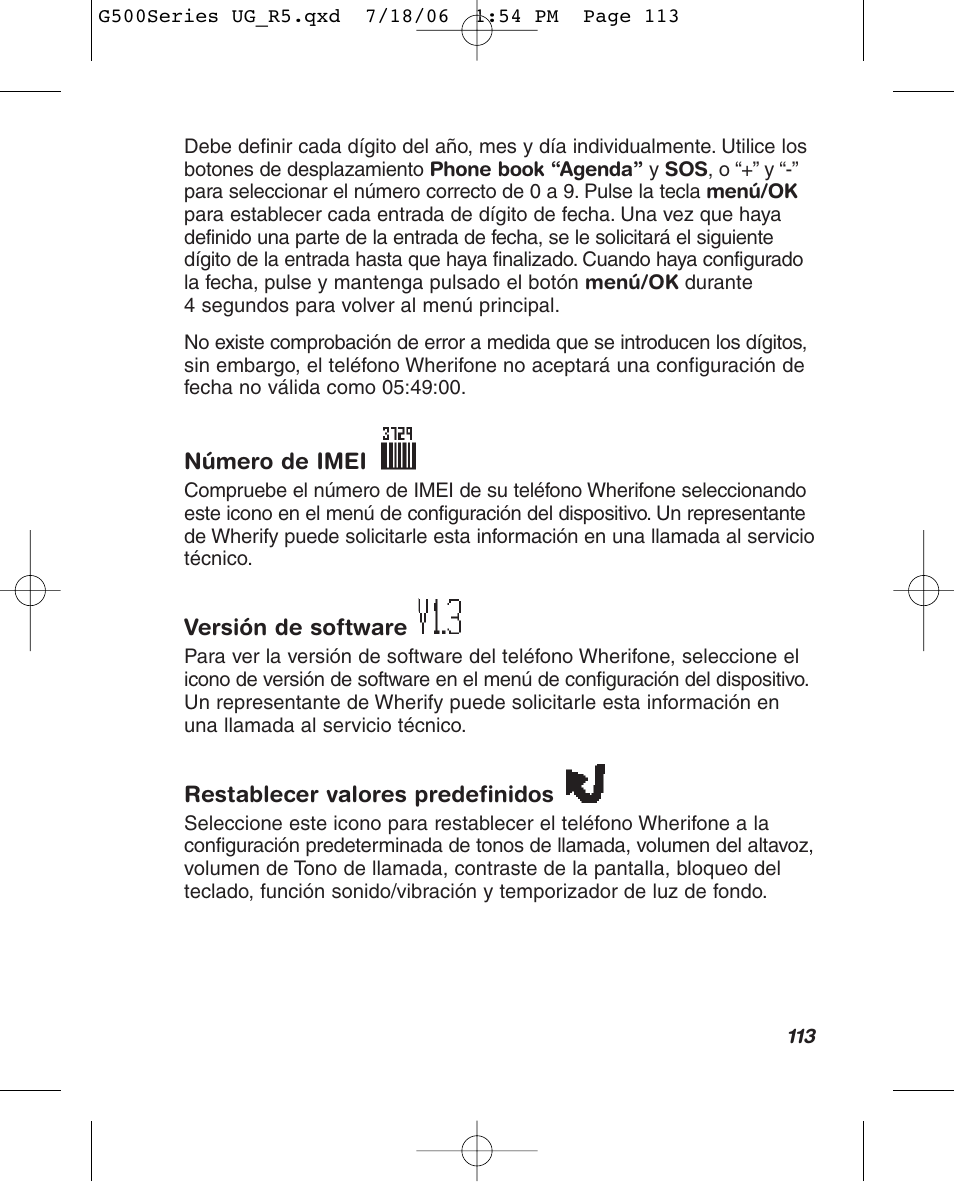 Wherify Wireless Wherifone G500 Series User Manual | Page 131 / 148