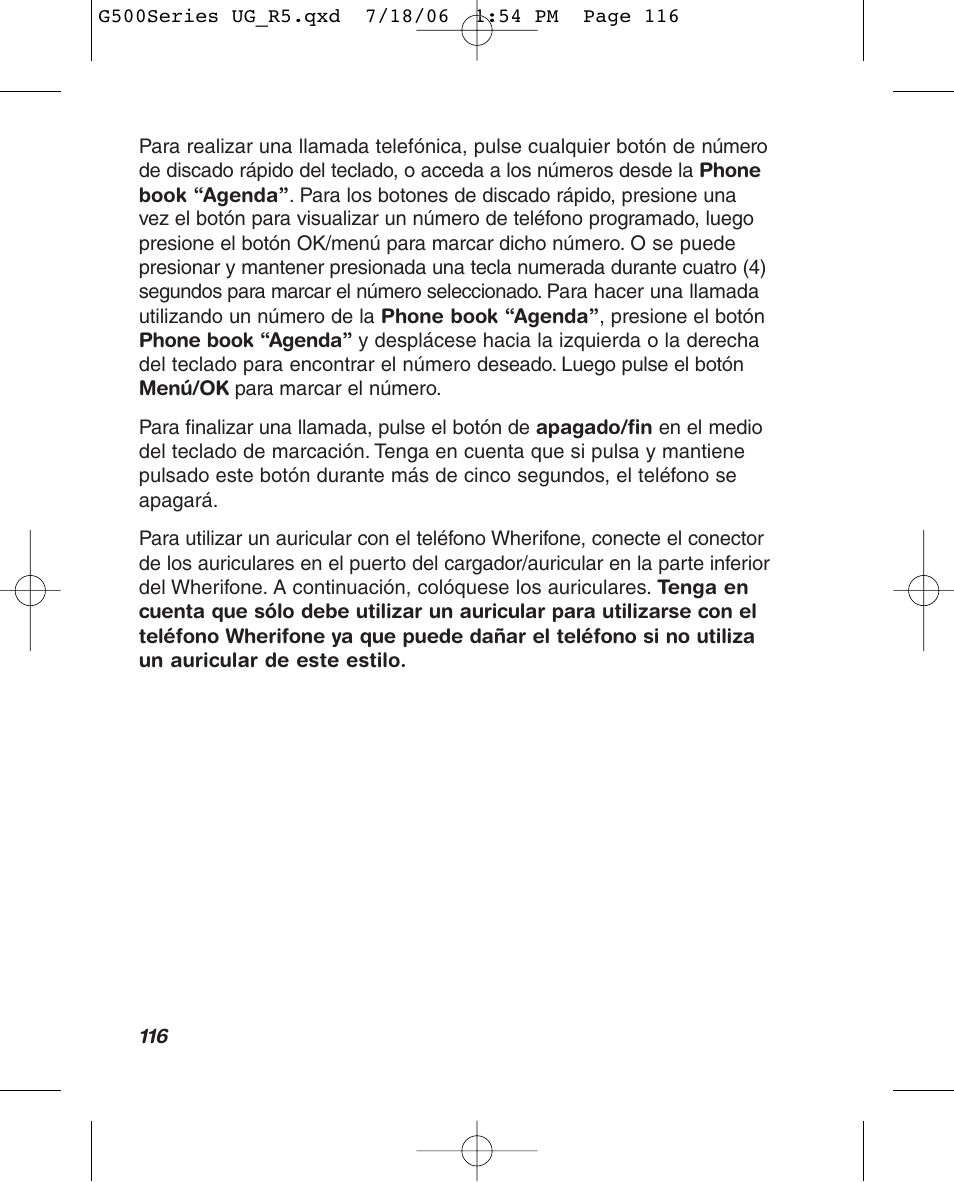 Wherify Wireless Wherifone G500 Series User Manual | Page 134 / 148