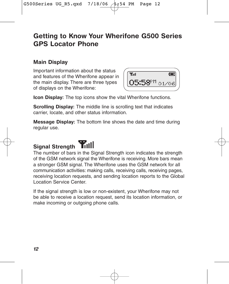 Wherify Wireless Wherifone G500 Series User Manual | Page 18 / 148
