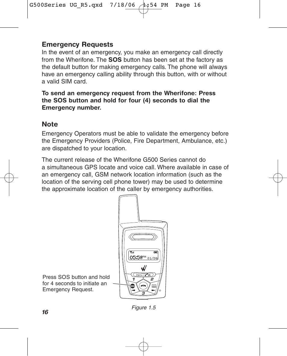 Wherify Wireless Wherifone G500 Series User Manual | Page 22 / 148
