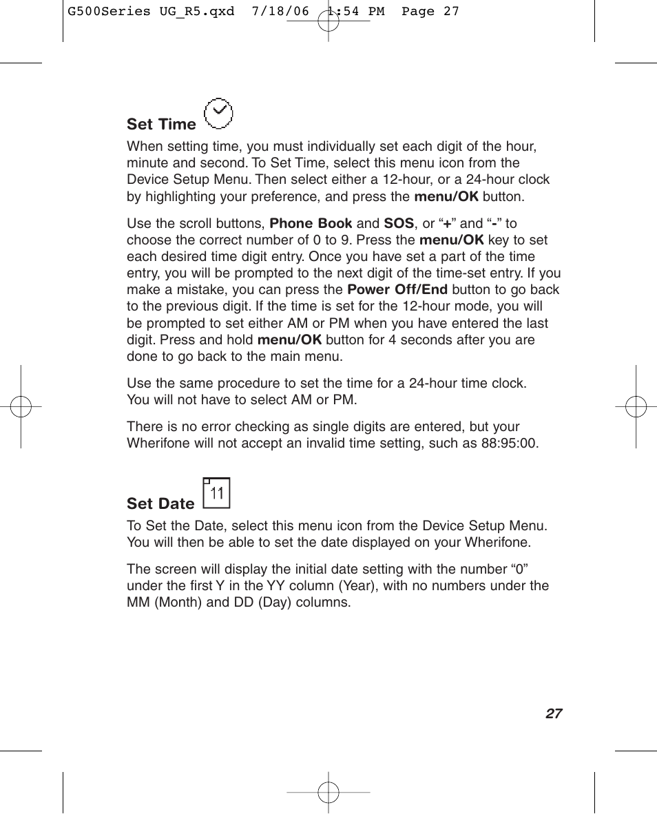 Wherify Wireless Wherifone G500 Series User Manual | Page 33 / 148