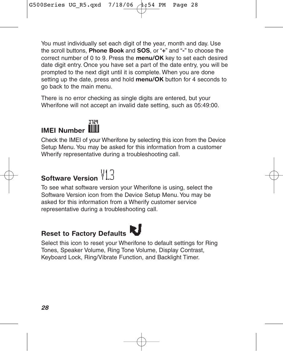 Wherify Wireless Wherifone G500 Series User Manual | Page 34 / 148