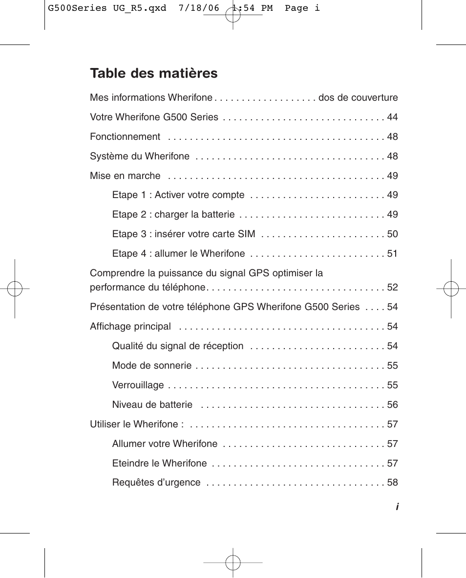 Wherify Wireless Wherifone G500 Series User Manual | Page 51 / 148