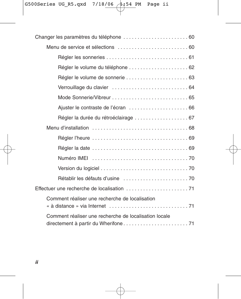 Wherify Wireless Wherifone G500 Series User Manual | Page 52 / 148